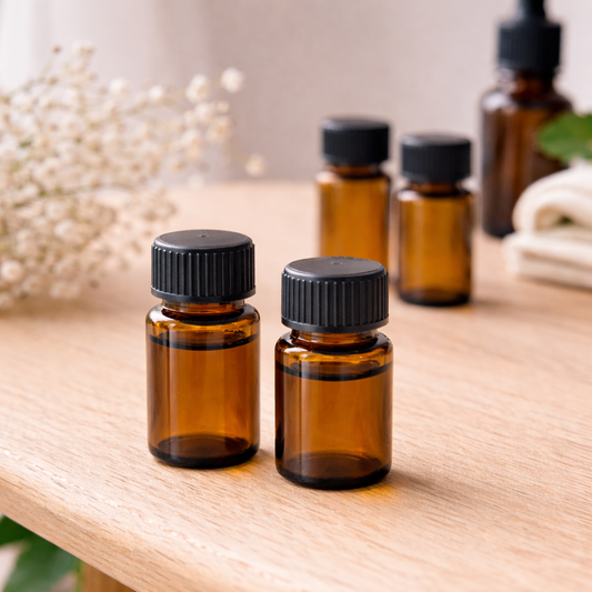 10 x 2ml & 3ml Transparent Amber Glass Vials